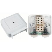 Коробка 102х100х37 клеммная (KLK-5S) Коробка клеммная с монтажной пластиной и распорными лапками