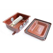 КМ 65-10 металлические заглушки (zeta30325) Коробка монтажная