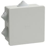 Коробка распаячная КМ41235 85х85х40 открытой проводки IP44 6 гермовводов серая (UKO11-085-085-040-K41-44) Коробка распаячная безгалогенная (HF)