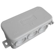 Коробка JBL090 90х42х40, 10 вых., IP55, белая (44055W-1) Коробка монтажная