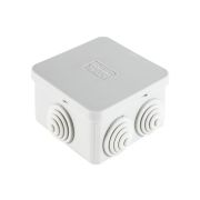 Коробка JBS070 70х70х40, 6 вых., IP44, серая (44056) Коробка монтажная