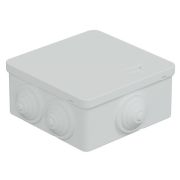 Коробка JBS101 100х100х55, 6 вых., IP55, белая (44037W-1) Коробка монтажная