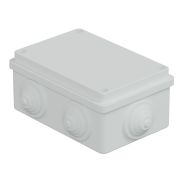 Коробка JBS120 120х80х50, 6 вых., IP55, белая (44008W-1) Коробка монтажная