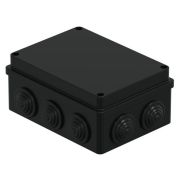 Коробка JBS150 150х110х70, 10 вых., IP55, черная (44009BL-1) Коробка монтажная