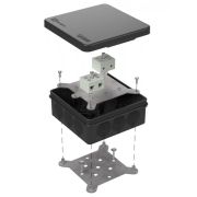 Коробка огнестойкая для о/п двухкомпонентная 60-0303-9005-FR10.0-4 Е15-Е120 100х100х40 Промрукав Коробка огнестойкая