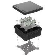 Коробка огнестойкая для о/п двухкомпонентная 60-0303-9005-FR2.5-12 Е15-Е120 100х100х40 Промрукав Коробка огнестойкая