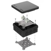 Коробка огнестойкая для о/п двухкомпонентная 60-0303-9005-FR2.5-4 Е15-Е120 100х100х40 Промрукав Коробка огнестойкая