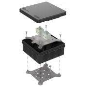 Коробка огнестойкая для о/п двухкомпонентная 60-0303-9005-FR6.0-4 Е15-Е120 100х100х40 Промрукав Коробка огнестойкая