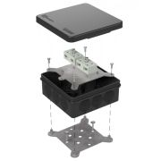 Коробка огнестойкая для о/п двухкомпонентная 60-0303-9005-FR6.0-4-4-Р Е15-Е60 100х100х40 Промрукав Коробка огнестойкая