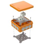 Коробка огнестойкая для о/п двухкомпонентная 60-0303-FR10.0-4 Е15-Е120 100х100х40 Промрукав Коробка огнестойкая