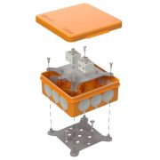 Коробка огнестойкая для о/п двухкомпонентная 60-0303-FR6.0-4 Е15-Е120 100х100х40 Промрукав Коробка огнестойкая