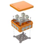 Коробка огнестойкая для о/п двухкомпонентная 60-0303-FR6.0-8 Е15-Е120 100х100х40 Промрукав Коробка огнестойкая