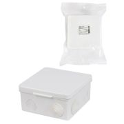 Коробка ОП 100х100х55мм, крышка, IP54, 8вх. (SQ1401-0513) Распаячная коробка