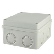 Коробка ОП 110х110х70мм, крышка на винтах, IP55, 8вх., без гермовводов (SQ1401-0824) Распаячная коробка