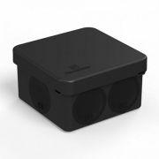 Коробка распределительная 60-0200-9005 для прямого монтажа двухкомпонентная безгалогенная (HF) черная 70х70х40 Коробка распределительная