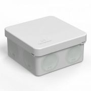 Коробка распределительная 60-0210 для прямого монтажа двухкомпонентная безгалогенная (HF) 80х80х40 Коробка распределительная