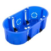 Коробка установочная двухместная ГСК 80-0620 безгалогенная (HF) 140х68х46 Коробка установочная