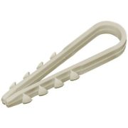 Дюбель хомут 19-25мм нейлон белый (100 шт) (UHH35-19-25-100) Дюбель хомут