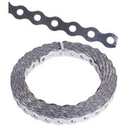 Лента монтажная оцинкованная, перфорированная волна REXANT 17х0,55 мм, рулон 25 м (07-7220-4) Лента монтажная перфорированная