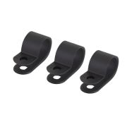 Скоба нейлоновая крепежная СКН-5 черная (100шт) TDM (SQ0514-0211) Скоба нейлоновая крепежная