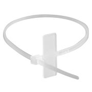 Хомут 2,5x100 белый (100шт) (252100SR-M) Хомут маркировочный, горизонтальная табличка под замком 24,5х7,8