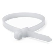 Хомут 2,5x150 P6.6 с монтажным отверстием M4 (100шт) (252150SR-I) Хомут с монтажным отверстием, белый