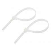 Хомут 7,6x250 P6.6 многоразовый, белый (100шт) (25252SR) Хомут многоразовый