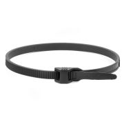 Хомут 9х300 P6.6 черный (100шт) (26502SR) Хомут с плоским замком