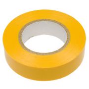 Изолента желтая ПВХ 19х25х0.13мм (KR-09-2202) Лента изоляционная