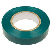 Изолента зеленая ПВХ 19х25х0.13мм (KR-09-2203) Лента изоляционная