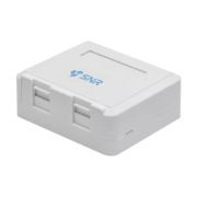 Корпус настенной розетки SNR под модули KeyStone, 2 порта