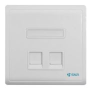 Абонентская розетка SNR, встраиваемая, под модули Keystone, 2 порта