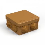 Коробка распределительная 80х80х40 для о/п безгалогенная (HF) бук (40-0210-8001) Коробка распределительная