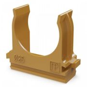 Крепёж-клипса для труб АБС-пластик бук D25 (100 шт) (PR13.0047) Крепление для труб ПВХ