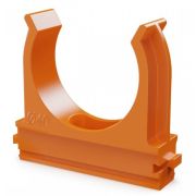Крепёж-клипса для труб АБС-пластик оранжевая D40 (15 шт) (PR13.0106) Крепление для труб ПВХ