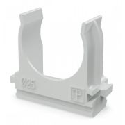 Крепеж-клипса для труб АБС-пластик в п/э D25 (100 шт) (PR.02625) Крепление для труб ПВХ