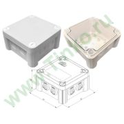 КМ-1212(П)-IP66(БВ) Коробка монтажная