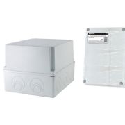 Коробка ОП 240х195х165мм, крышка, IP55, кабельные вводы d28-3шт, d37-2шт (SQ1401-1274) Распаячная коробка
