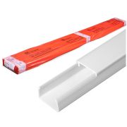 Короб 25х16 мм, белый (Промрукав) (PR03.0050) Кабель-канал с двойным замком белый 25х16