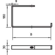 Скоба навесная AHB 400 FT OBO 6363946