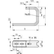 Консоль потол. TP осн. 345 TPD 345 FS OBO 6363822