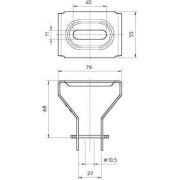 Комплект скоба потолочная регул. DBV FS OBO 6356055