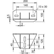 Комплект траверса усилен. KU 7 NOх FT OBO 6349056