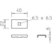 Фиксатор LKS 40 FT гор. цинк OBO 6221084