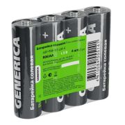 Батарейка солевая R06/AA GENERICA (4 шт) (ABT-R06-ST-L04-G) Батарейка солевая