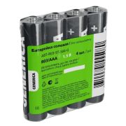 Батарейка солевая R03/AAA GENERICA (4 шт) (ABT-R03-ST-S04-G) Батарейка солевая