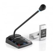 Переговорное устройство «клиент-кассир» STELBERRY S-423 с выходом на усилитель индукционной петли для слабослышащих