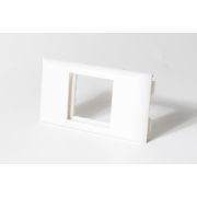 Суппорт с рамкой на 1 пост (45х45) в профиль для короба 130х50 (130007S) Суппорт