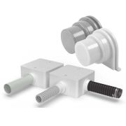 Переходник универсальный на гофрированную трубу серый (50 шт) (PR13.0320) Переходник универсальный на гофрированную трубу белый