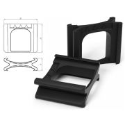 Переходник установочной коробки 60-0700 чёрный (PR80.0203) Переходник установочной коробки 60-0700 чёрный